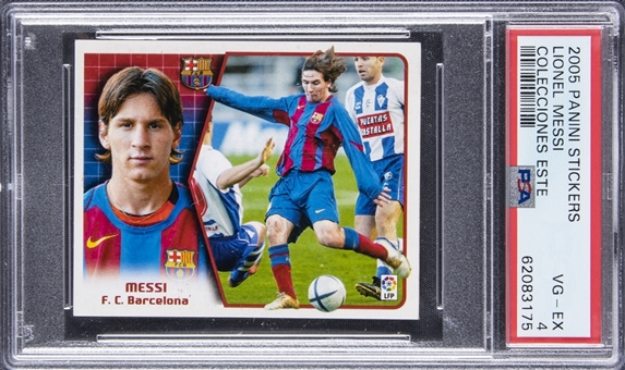 2005-06 Panini Sticker "Collection de Cromos" #1111 Lionel Messi - PSA VG-EX 4